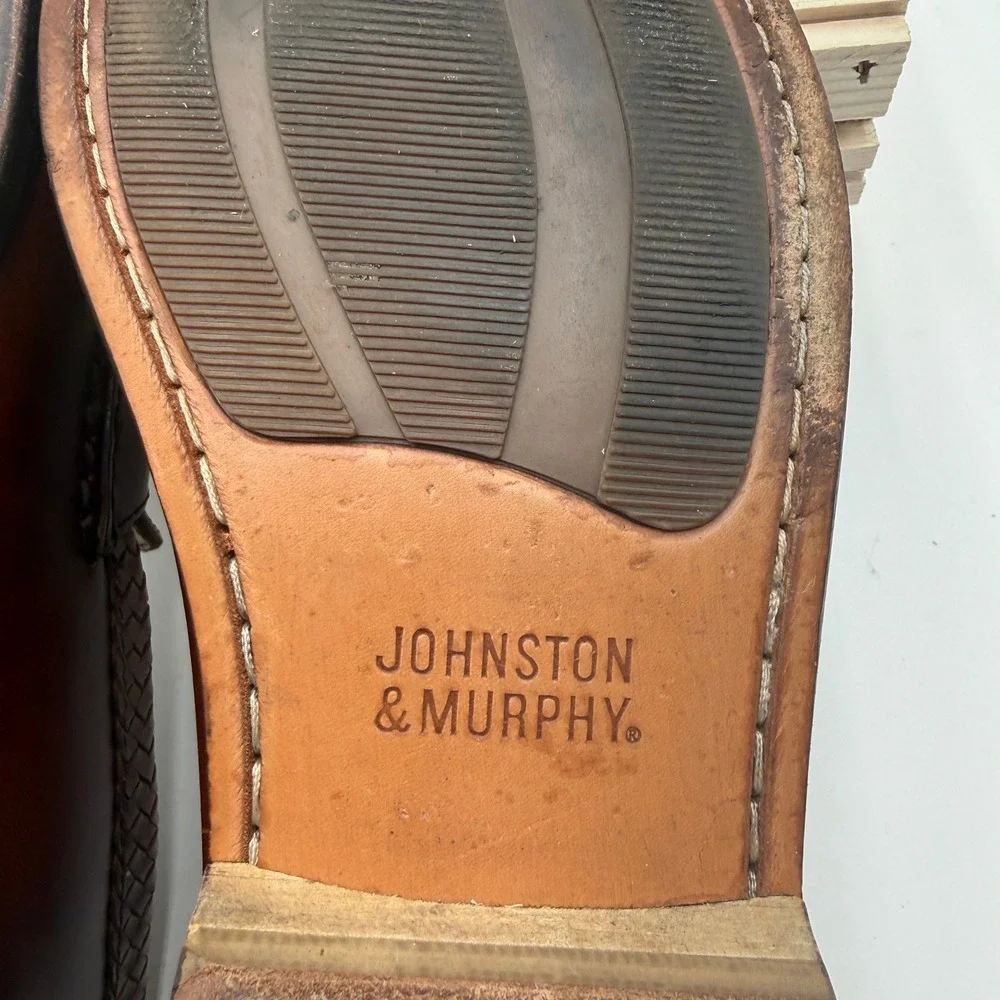 Johnston & Murphy Tassel Loafers Brown Mens 11.5M